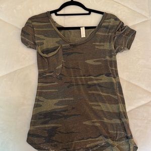 Altar’d State Camo top with frocket